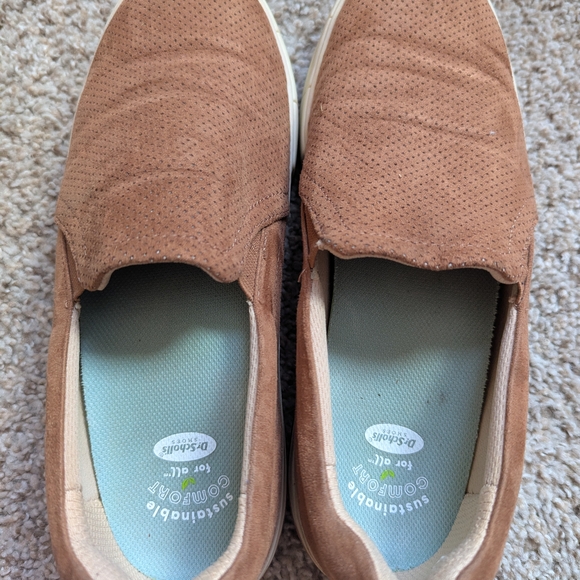Dr. Scholl's Shoes - Brown Suede Slip-On Shoes